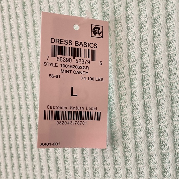 Epic Threads Girls Waffle Tiered Dress with Scrunchie Mint Candy Size L NWT - Picture 8 of 8